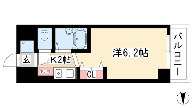 愛知県名古屋市中区栄５丁目 間取り