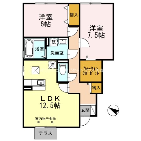 モダンコート曽根　Ａ棟 間取り図