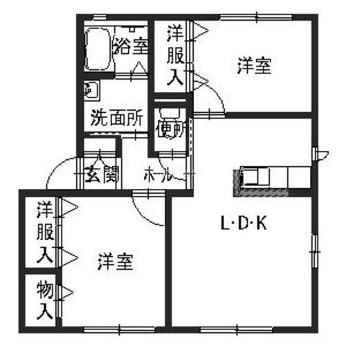 シャーメゾン大中 間取り図