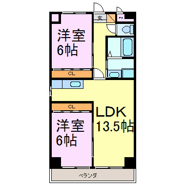 COM&amp;#39;S二ツ坂  間取り図