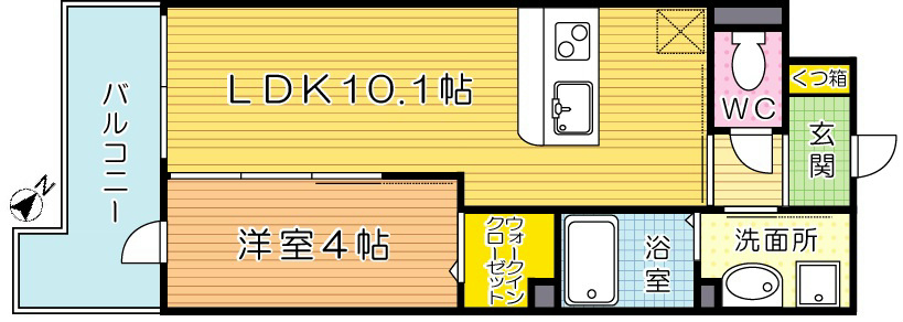 プランドール  903号室 間取り