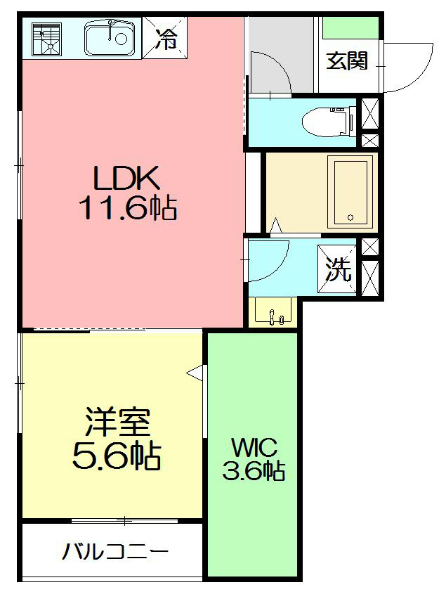 Maison West(メゾンウエスト) 102号室 間取り