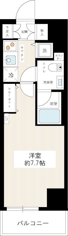 ＨＹ’ｓ ＹＯＫＯＨＡＭＡ Ｆｅｌｉｃｅ 0903号室 間取り