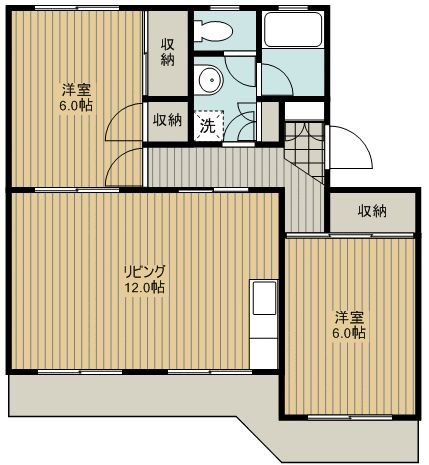 第３田畑ハイツ 302号室 間取り