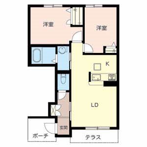 MAST　COURT新野辺Ａ 間取り図