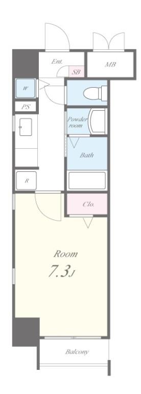 ベルパラーゾ シロカネ 間取り図