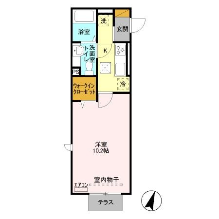 アトリオ 108号室 間取り