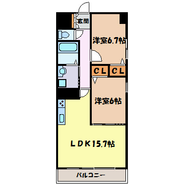 メープルアネスト新栄 間取り図