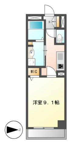 愛知県名古屋市中区新栄１丁目 間取り
