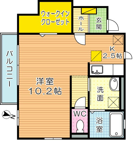 ハーモニーガーデン小文字Ⅱ 101号室 間取り
