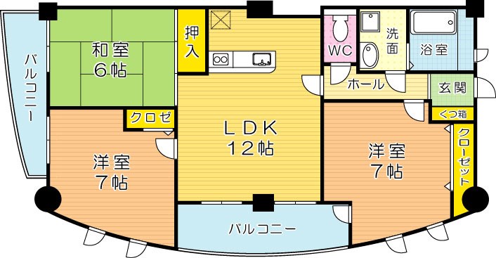 高田ツイン 403号室 間取り