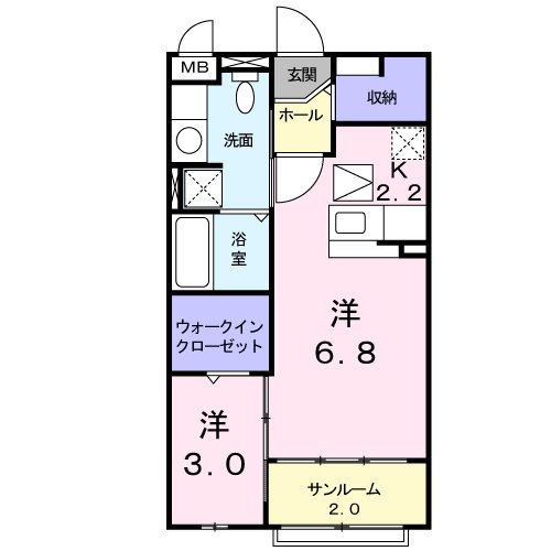 アルファアネックスⅡ 間取り図