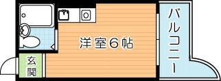 PLEAST下到津の丘 301号室 間取り