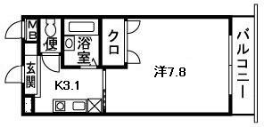 メゾン・プチルーナ 103号室 間取り