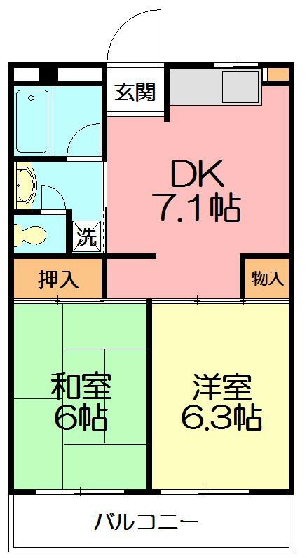 本郷台ガーデンズ 402号室 間取り