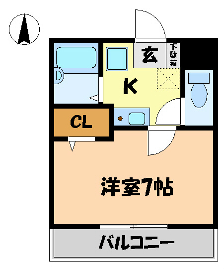 エクスランス月見坂 間取り図
