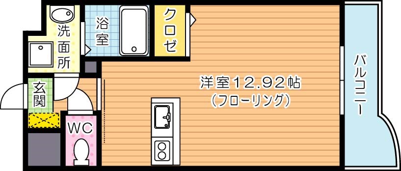 セレスタイト黒崎 907号室 間取り