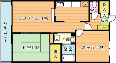 オークランド桜通り 間取り図