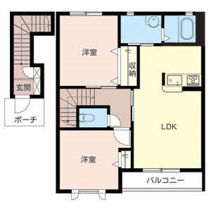加古川ハイツ峰 間取り図
