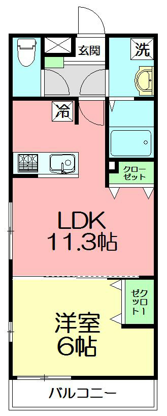 リブリ・chigasaki（リブリチガサキ） 207号室 間取り