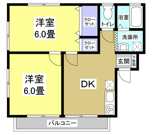 Selva（セルヴァ） 201号室 間取り