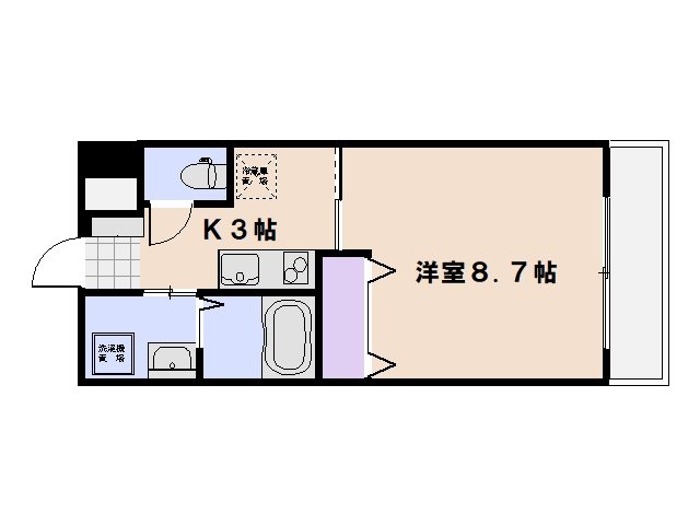 ウェスタ 203号室 間取り