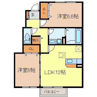 ウィステリア　B 間取り図