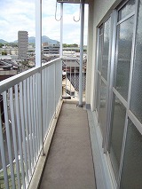 白銀マンション ベランダ