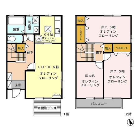 ミレニアム山口E 間取り