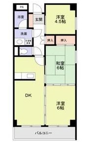 ドリーム中加賀屋  403号室 間取り