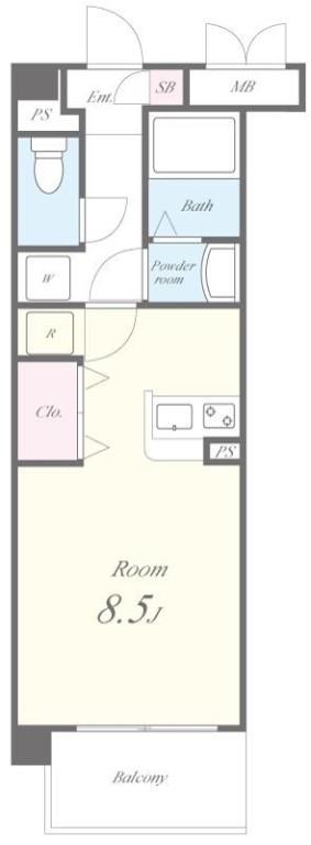 プレステージ橋本 間取り図