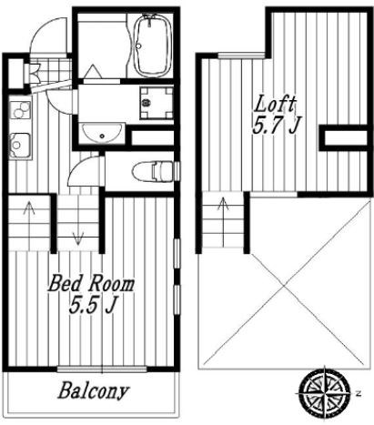 Ｇｌａｎｚ新松戸 105号室 間取り