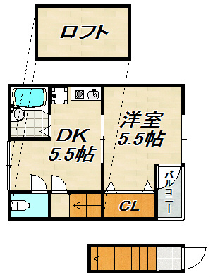 ツル菅原ハイツ 間取り図