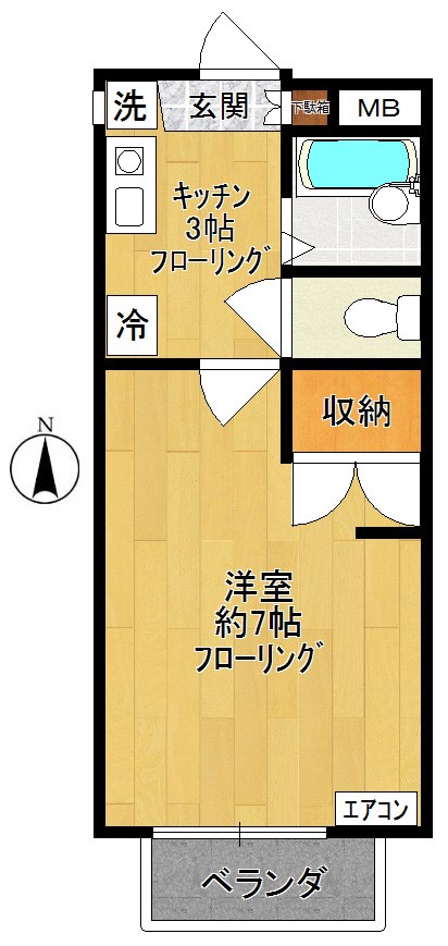 コンフォート　サイチ 207号室 間取り
