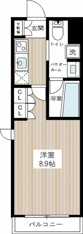 ＡＸＡＳ南蒲田ＡｓｙｌＣｏｕｒｔ 0413号室 間取り