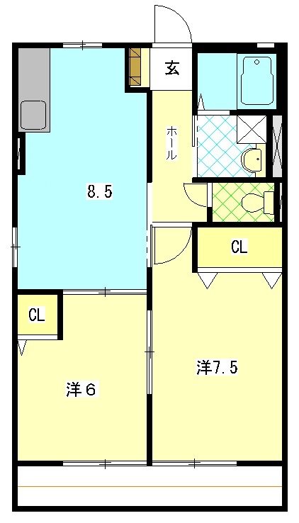 ミレニアムB 間取り図