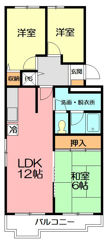 エレーヌ水澤 107号室 間取り