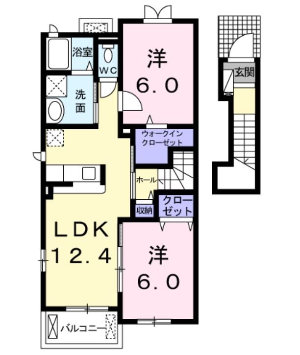 カーサ藍Ｂ 間取り