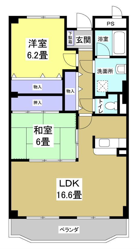 STAR DREAM 203号室 間取り