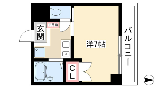 愛知県名古屋市中区伊勢山２丁目 間取り