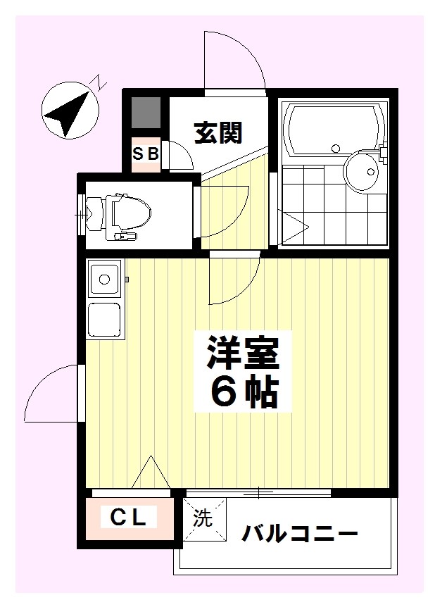 ラビングパレス東伏見 201号室 間取り