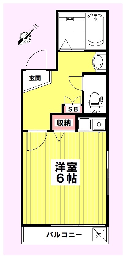 ラビングパレス東伏見 202号室 間取り