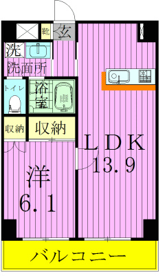 INSURANCE　BLDG.Ⅲ 306号室 間取り