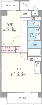 クレスト園田 間取り図