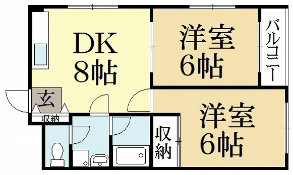 ベルデュール岩倉 間取り