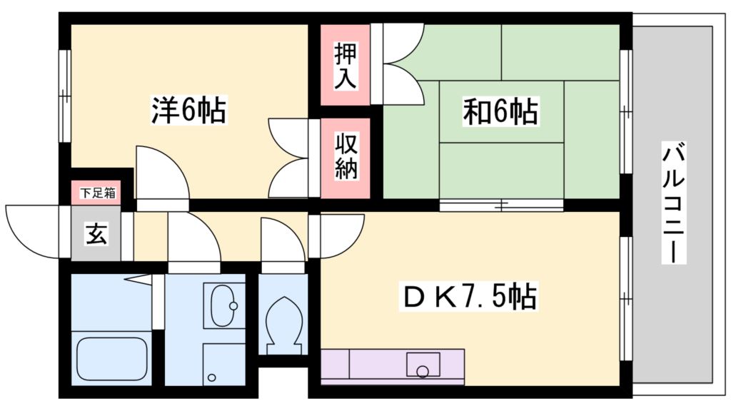アメニティ中田Ⅲ 間取り図