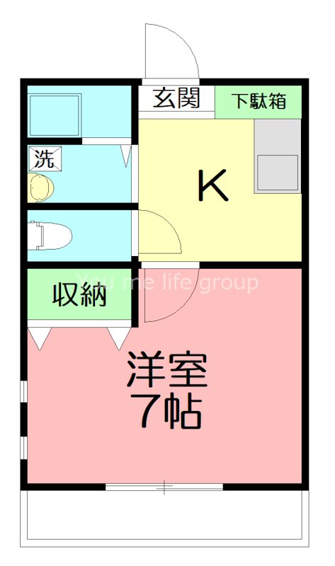 MK SQUARE 201号室 間取り