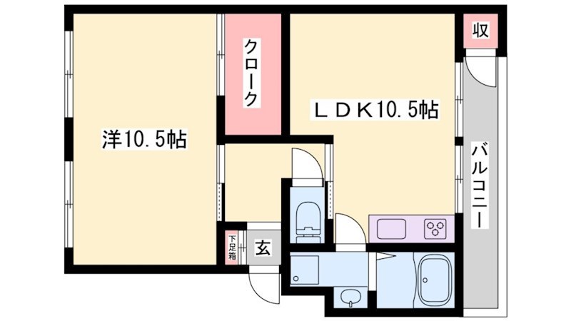ヴィラージュはりま 間取り図