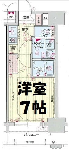 プレサンス名古屋STATIONキュオル 間取り図