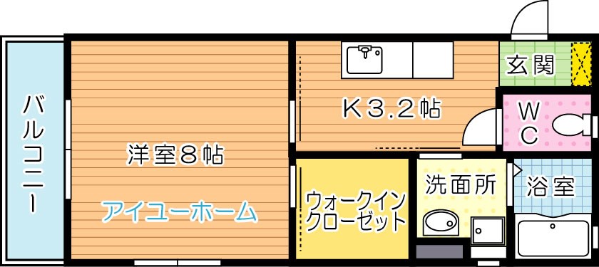 メゾンドオーブ  102号室 間取り